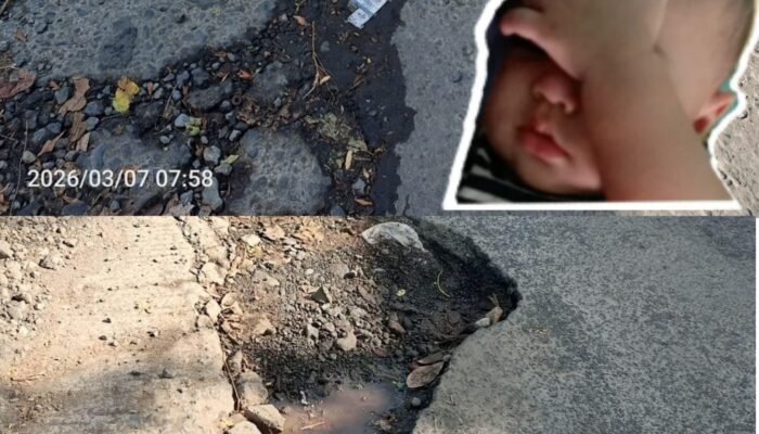 Infrastruktur Rusak Parah, Jalan Canga’an Genteng Jadi Ancaman Pengendara Jelang Lebaran.