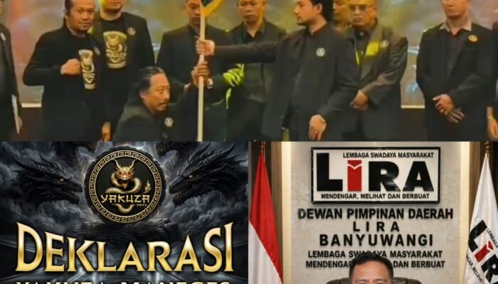 Bupati LSM LIRA Banyuwangi Gerry Oktavian Ucapkan Selamat atas Deklarasi Yakuza Maneges Pusat