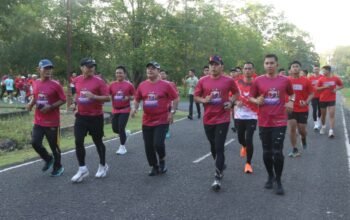 Sukseskan HUT Bhayangkara ke-80, Polres Banyuasin Gelar Fun Run Diikuti 1.000 Peserta