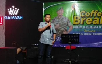 Ngopi Bareng Wartawan, Dandim 1013/MTW Soroti Pentingnya Media untuk Pembangunan