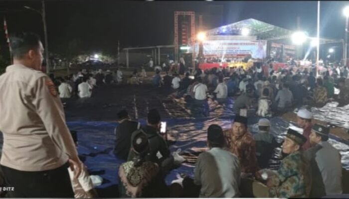 Polsek Air Kumbang Amankan Gebyar Muharam dan Santunan Anak Yatim, Ratusan Warga Hadiri Pengajian Akbar