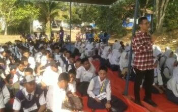 Satresnarkoba Polres Banyuasin Edukasi Siswa Baru SMK Unggul Negeri 2 tentang Bahaya Narkoba