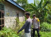 Bhabinkamtibmas Polsek Muara Telang Terus Aktif Gerakan Masyarkat Untuk Melaksanakan Program P2B