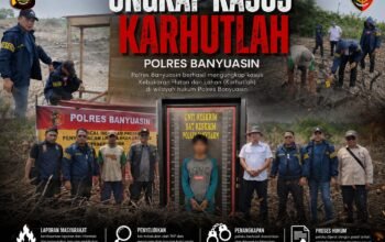 Pelaku pembakaran Lahan, Polisi Bertindak: Satu Warga Desa Kuala Puntian Diamankan Polres Banyuasin
