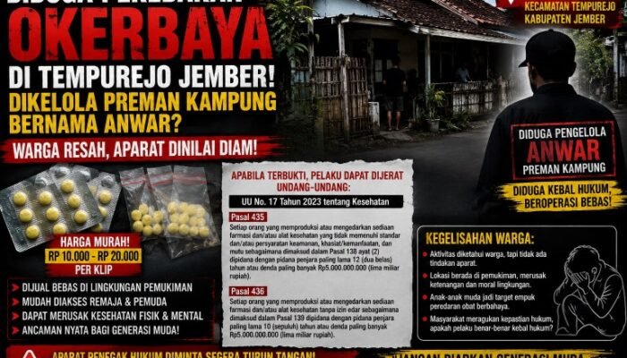 Diduga Okerbaya Beredar di Tempurejo, Warga Pertanyakan Ketegasan Aparat : Jangan Sampai Hukum Kalah oleh Premanisme